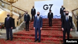 七国集团外长在伦敦举行两年来的首次面对面会议。(2021年5月4日)