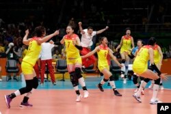 中国女排获得里约奥运冠军