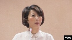 台湾执政党民进党立委陈亭妃(美国之音张永泰拍摄)