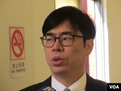 民進黨立委陳其邁。（美國之音張永泰拍攝）