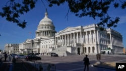 資料照片：美國國會大廈靠近參議院一側。