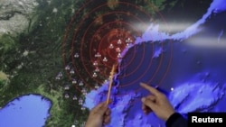 朝鲜的氢弹试验。