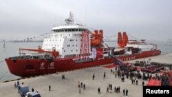 中國“雪龍號”破冰船 (資料圖片)