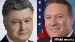 美國國務卿蓬佩奧星期一與烏克蘭總統波羅申科通電話。