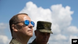 俄罗斯联邦安全会议副主席梅德韦杰夫。（媒体联访资料照）