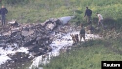 以色列被擊落的F-16 戰鬥機殘骸 