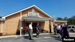 美国田纳西州首府纳什维尔的基督伯尼特教堂在出事后（2017年9月24日）