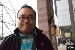 香港民主動力召集人趙家賢。(美國之音湯惠芸)