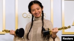 華人導演趙婷獲得奧斯卡最佳導演獎。（資料圖片）