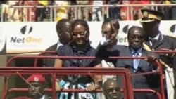 穆加貝宣誓連任津巴布韋總統