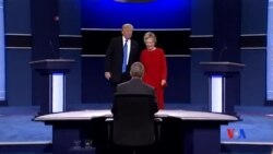 2016-09-27 美國之音視頻新聞: 川普和克林頓首場辯論針鋒相對