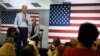 Democratic presidential candidate and former Vice President Joe Biden answers a question from Crystal Gadsden White about the importance he places on unions during a town hall on Sunday, July 7, 2019, in Charleston, S.C.