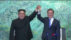 2018-04-27 美國之音視頻新聞: 南北韓同意努力邁向結束韓戰