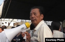 魏永汉在2011年。他因“聚众扰乱社会秩序罪”被判处十年半徒刑。 （庄烈宏提供）