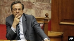 希臘總理薩馬拉斯(資料圖片)