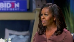 前第一夫人米歇尔·奥巴马2020年8月17日通过视频在民主党全代会首日会议上发言（路透社）