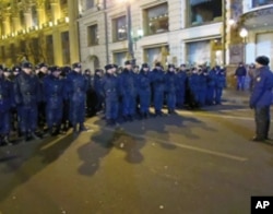 大選投票當晚，紅場附近的內務部隊