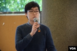 香港民族黨召集人陳浩天。(美國之音湯惠芸攝)