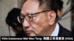 香港法律界選委查錫我質疑律政司對待反送中示威者有選擇性檢控之嫌 （攝影：美國之音湯惠芸）