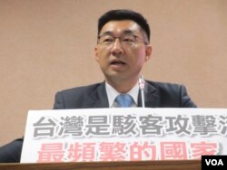 台灣國民黨立委江啟臣。（美國之音張永泰攝）