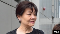 香港公民黨主席、港大校友余若薇（VOA湯惠芸攝）