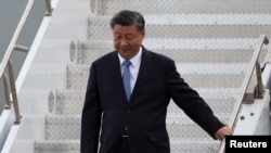 中国国家主席习近平2023年11月14日抵达旧金山展开他六年来的首次访美之行。（路透社）