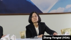 台湾总统蔡英文（美国之音张永泰拍摄）