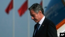 美国国务卿安东尼·布林肯抵达北京。(2023年6月18日）