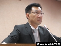 台灣執政黨國民黨立委江啟臣 (美國之音張永泰拍攝)