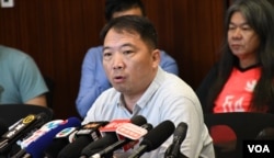 香港民主党主席胡志伟。（美国之音汤惠芸）