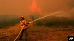 德州山火因為強風使到火情惡化