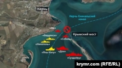 The layout of the Ukrainian and ships grew before the collision in the Kerch Strait