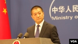 中國外交部新聞司司長兼發言人陸慷在外交部例行記者會上資料照。
