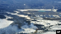 遭受地震海嘯以及核事故災難的日本福島海岸
