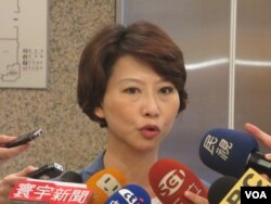 台灣執政黨民進黨立委陳亭妃。（美國之音張永泰拍攝）