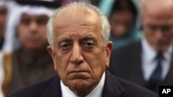 美國阿富汗和解問題特使哈利勒扎德3月9日在喀布爾參加阿富汗總統的就職典禮。