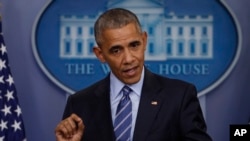 奧巴馬總統在白宮新聞發布會上講話（2016年12月16日）