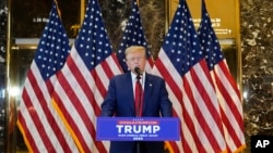 前總統特朗普2024年5月31日在紐約特朗普大廈舉行新聞發布會。