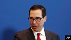 美國財政部長努欽說特朗普總統和習近平主席不會在3月底會面。