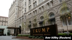華盛頓的特朗普酒店。 (2019年4月18日)