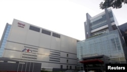 位於台灣北部新竹市的台灣積體電路公司(台積電）(資料照，2015年11月19日）