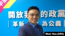 台灣中國國民黨文傳會副主委洪孟楷 (美國之音記者申華 拍攝)