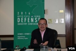 美台商業協會會長韓儒伯（美國之音鍾辰芳拍攝）