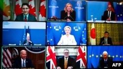 G7領導人2024年12月13日舉行網上會議。