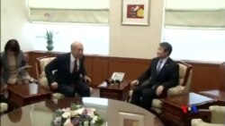 2015-04-07 美國之音視頻新聞:南韓譴責日本批准涉爭議島嶼教科書