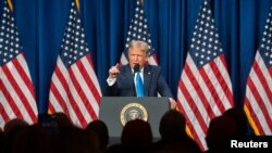 美国总统特朗普2020年8月24日现场出席共和党全代会首日会议（路透社）