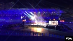 2017台北世大運閉幕儀式會場（美國之音黎堡攝） 