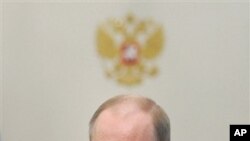 在俄罗斯即将举行总统大选之际，总理普京2月27日在莫斯科郊外发表外交政策讲话。