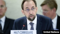 Верховный комиссар ООН по правам человека Зейд Раад аль-Хуссейн (архивное фото)