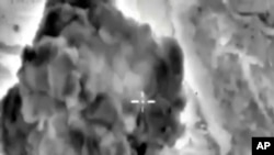 俄羅斯國防部發放的空襲照片